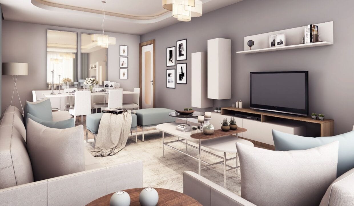 شقة للبيع بإطلالة بحرية في بيوك شكمجه مشروع سيا بالم 212 Sea Palm