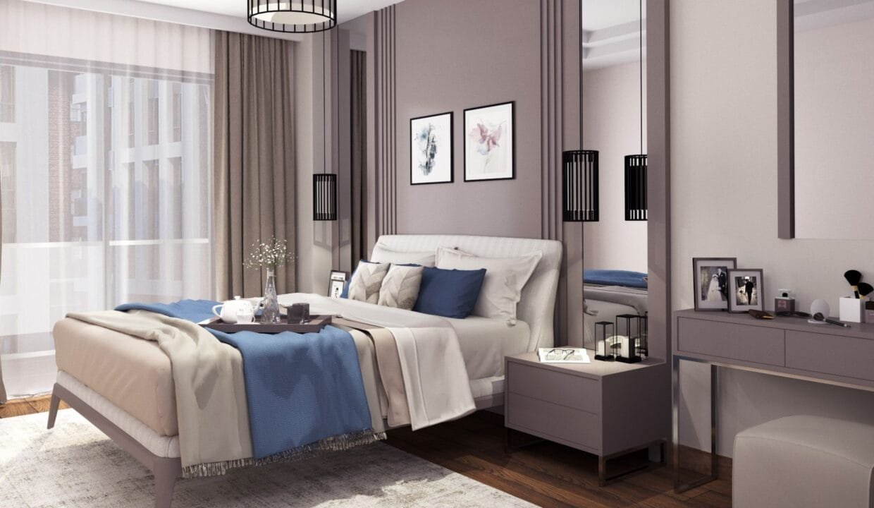 شقة للبيع بإطلالة بحرية في بيوك شكمجه مشروع سيا بالم 212 Sea Palm