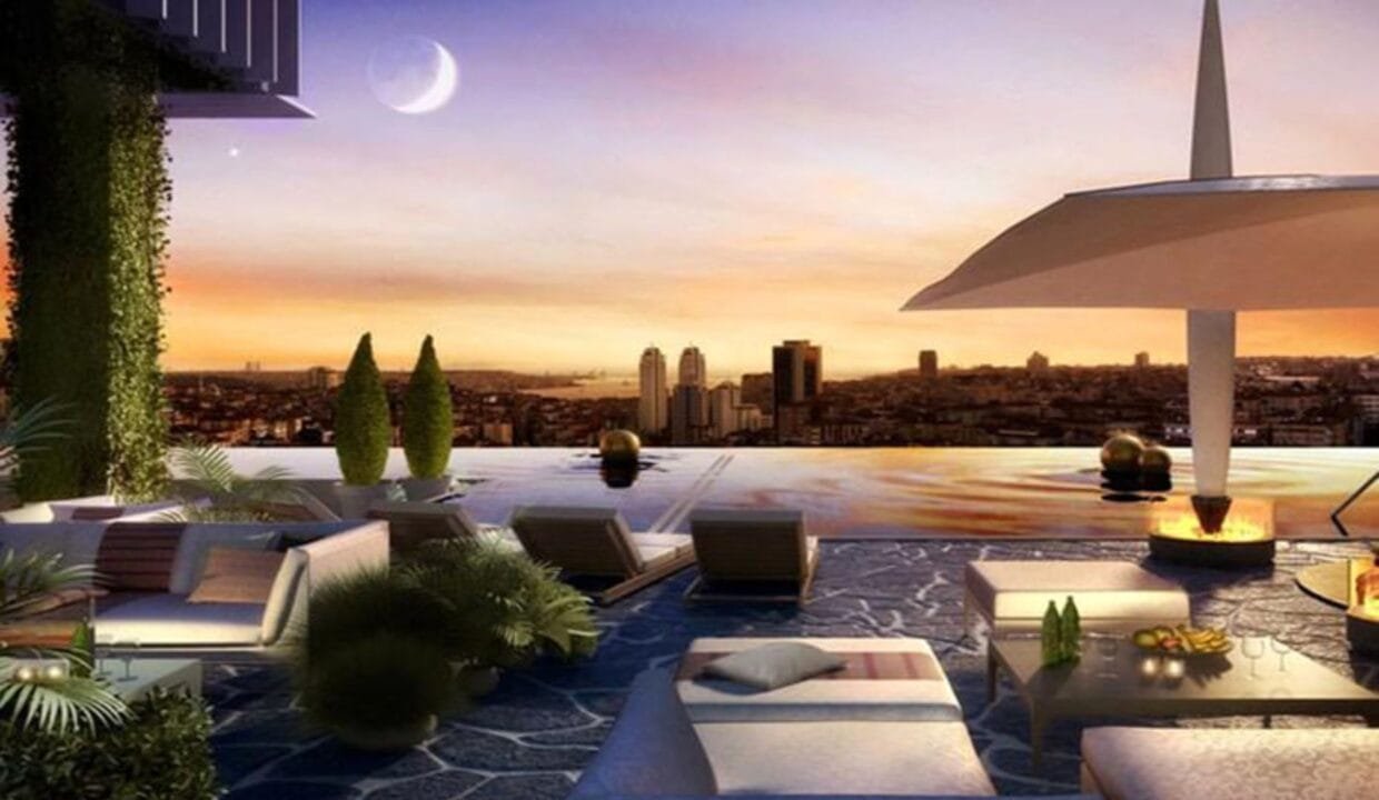 شقق مطلة على البحر في شيشلي مشروع قصور اسطنبول quasar istanbul
