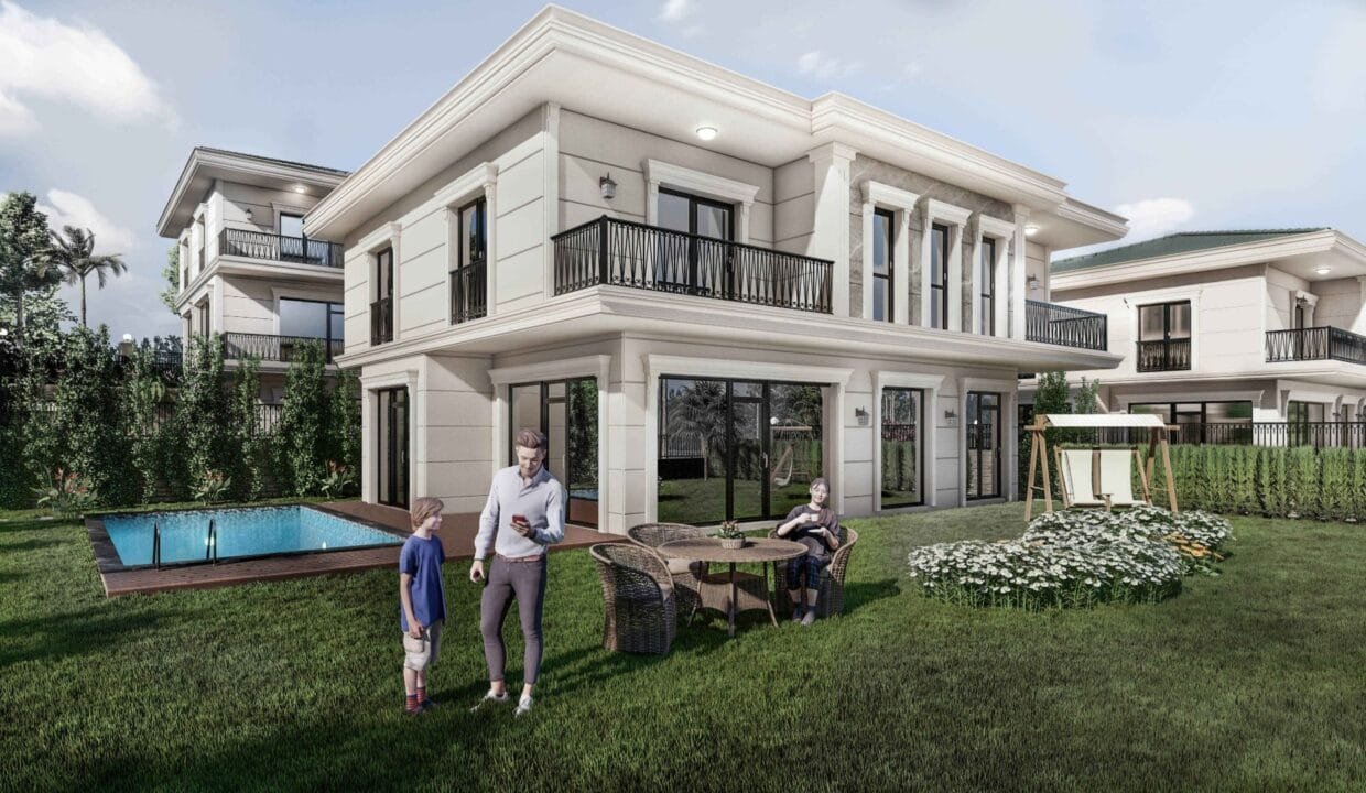 فلل على بحيرة بيوك شكمجه مشروع سيا بالم - Sea Palm Villalari