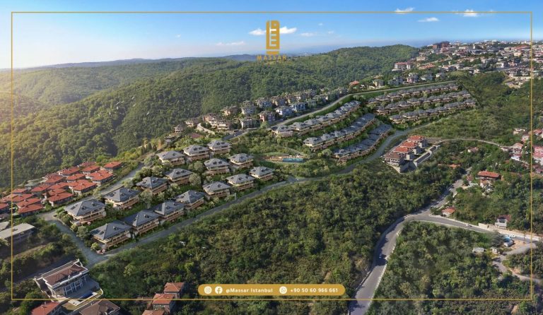 شقق للبيع باطلالة بحرية في ساريه مشروع دينيز كورو Deniz koru Sarıyer
