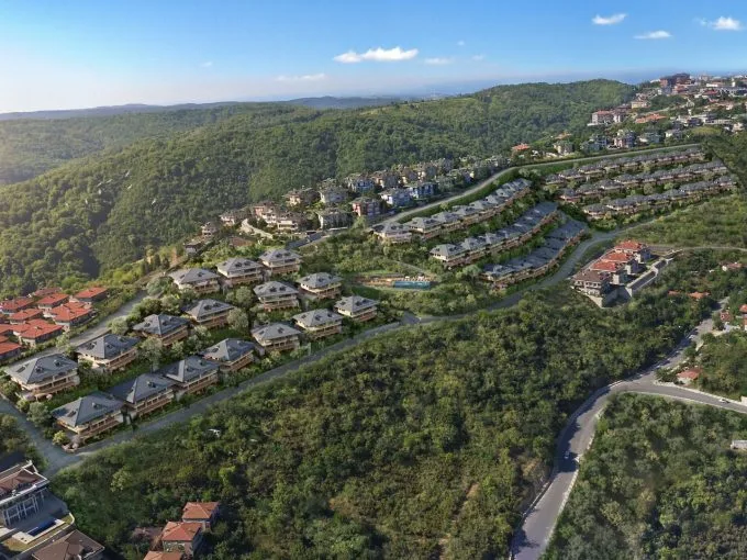 شقق عائلية فاخرة للبيع في ساريير مشروع دينيز كور ساريير Denizkoru Sarıyer