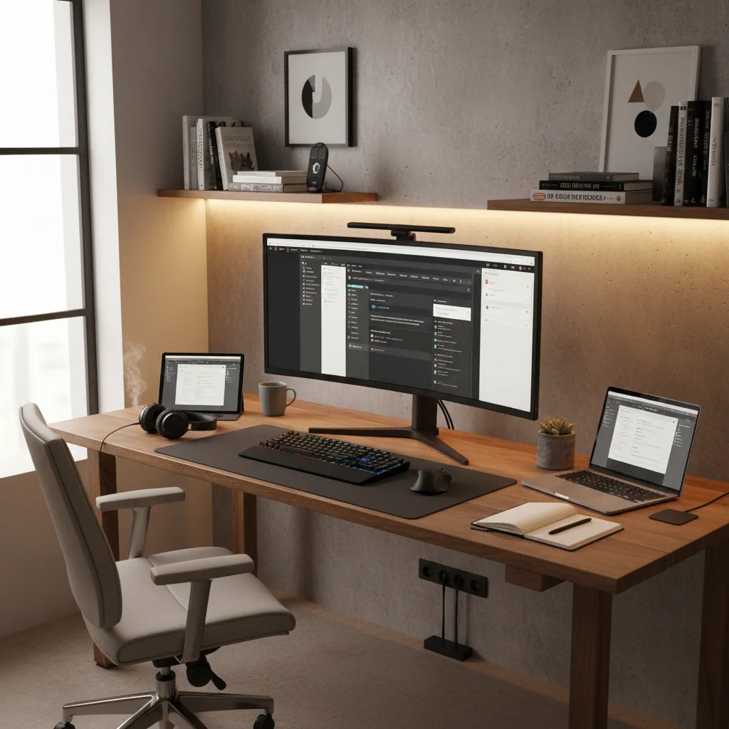 digital content writing desk