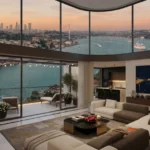 modern luxury apartment bosphorus view