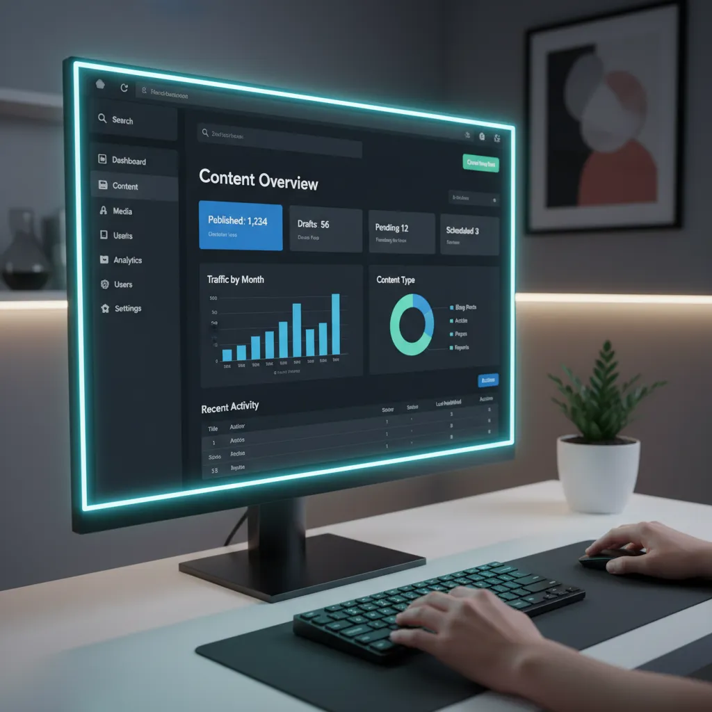 content management dashboard