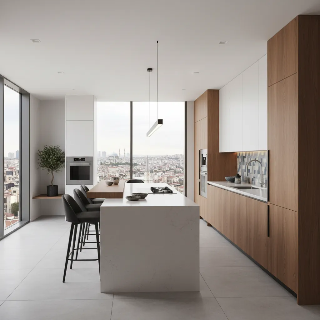 istanbul apartment interior modern kitchen