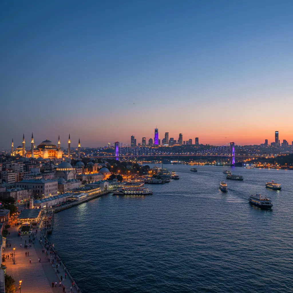 istanbul bosphorus skyline