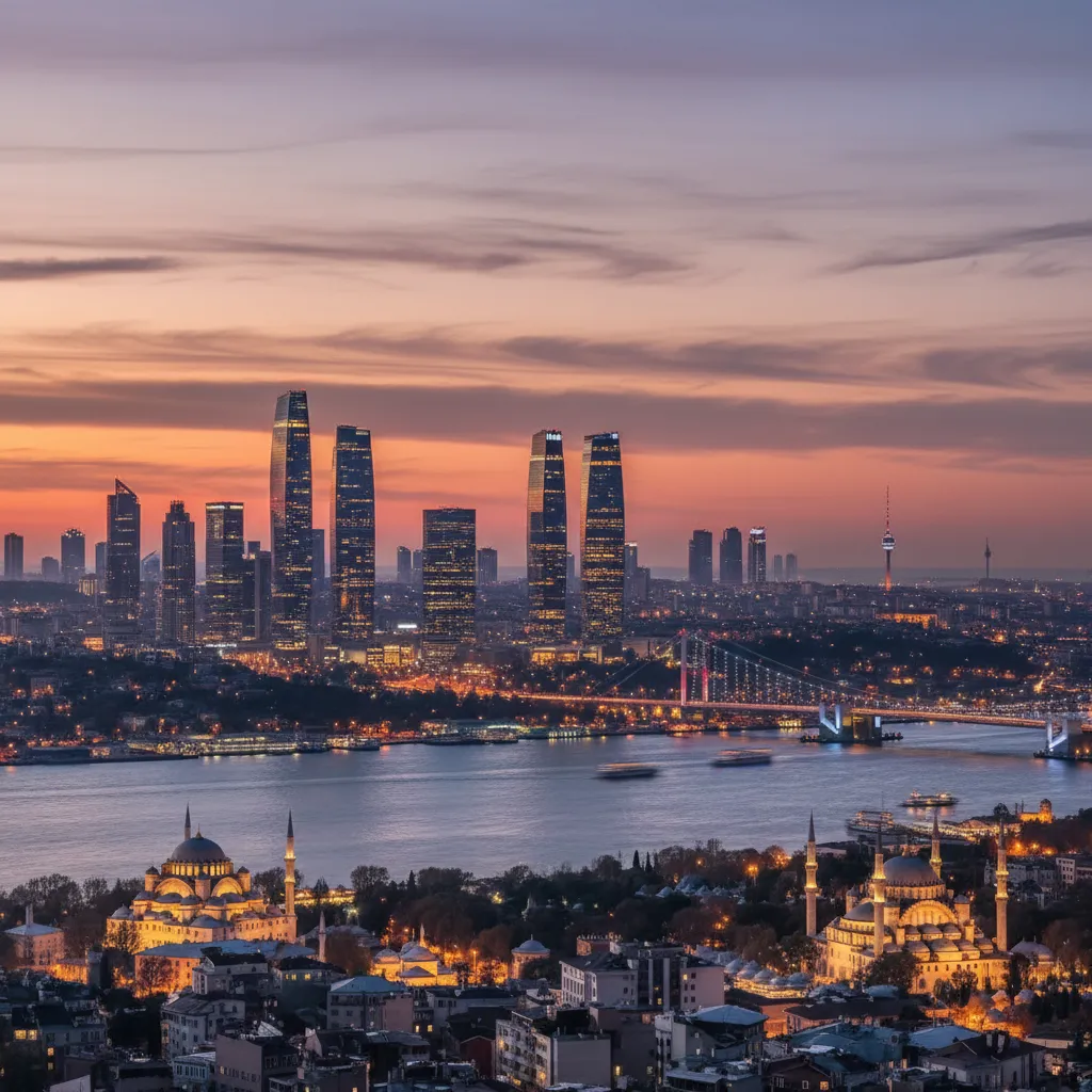 istanbul commercial buildings skyline