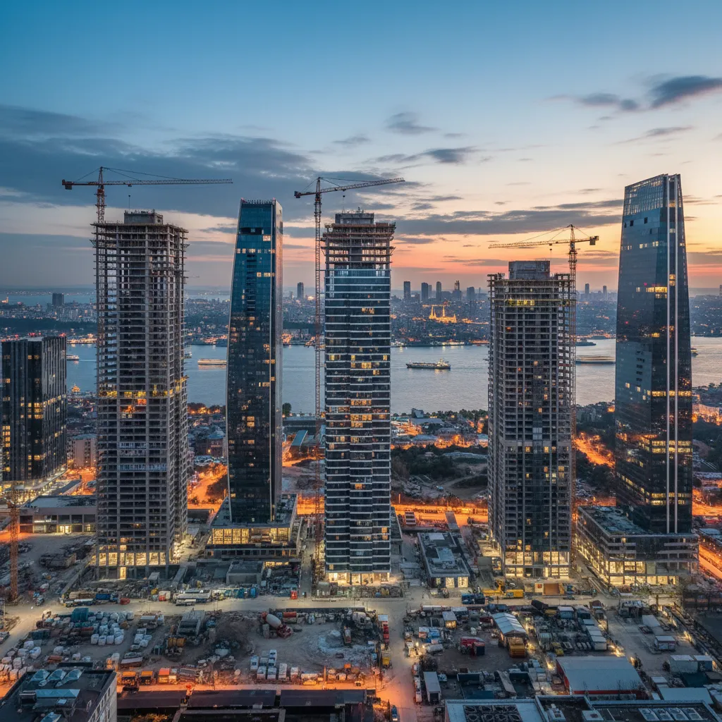 istanbul construction skyline modern