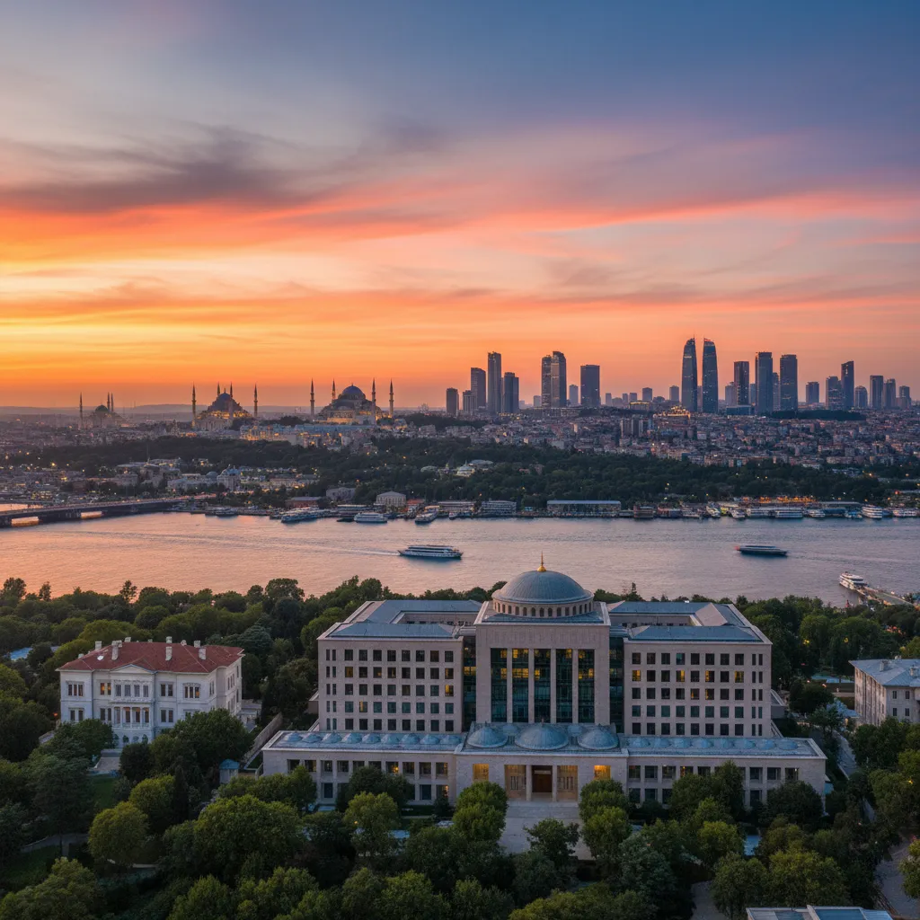 istanbul government buildings skyline