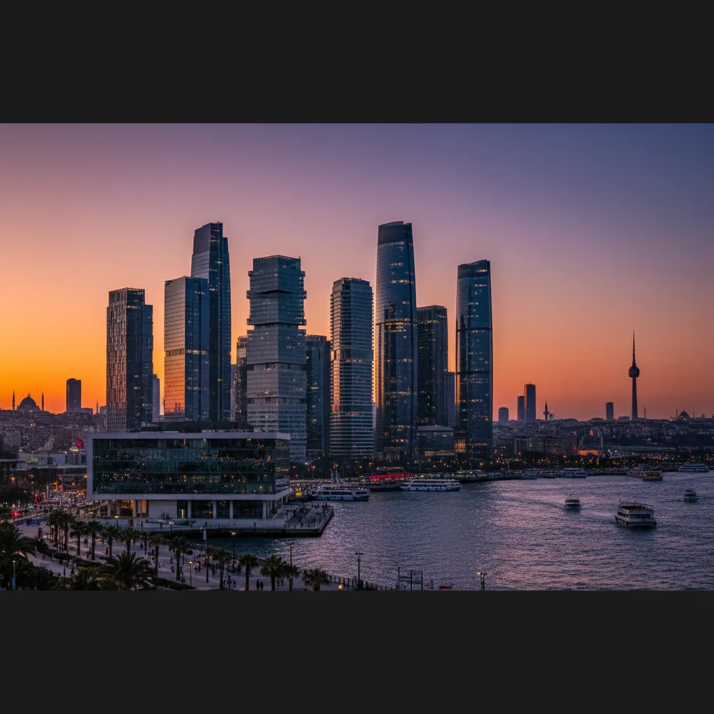 istanbul modern towers skyline