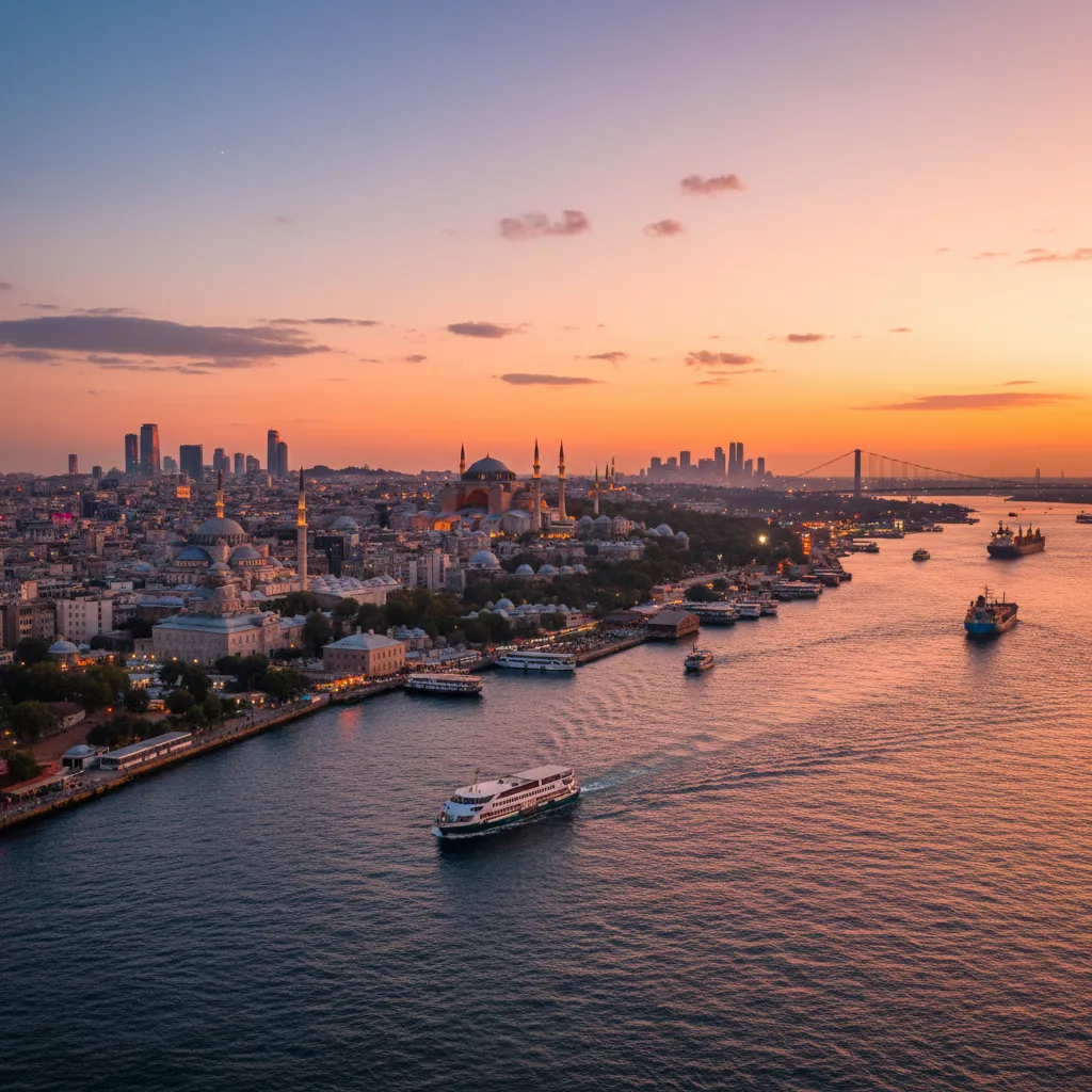 istanbul skyline bosphorus