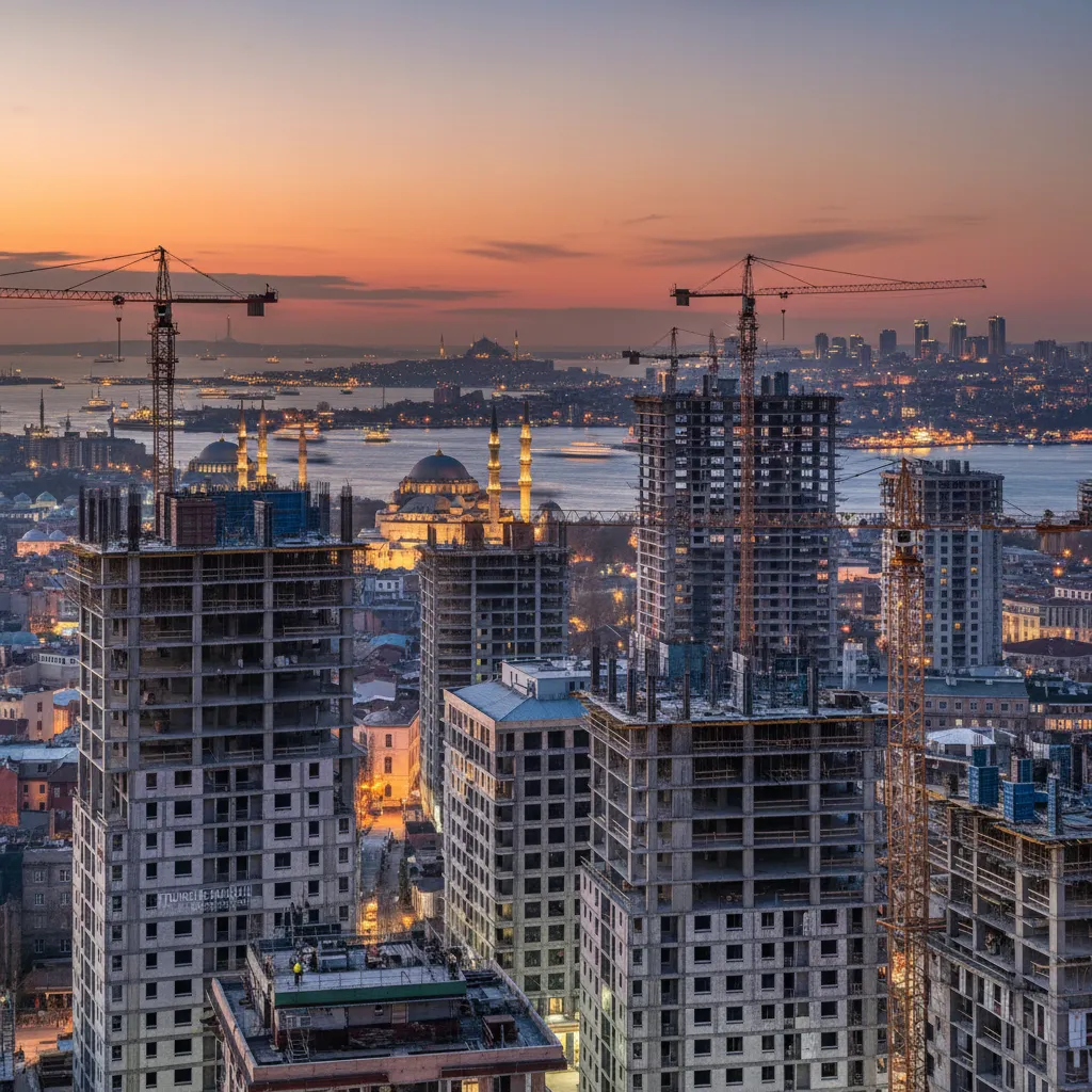istanbul skyline construction