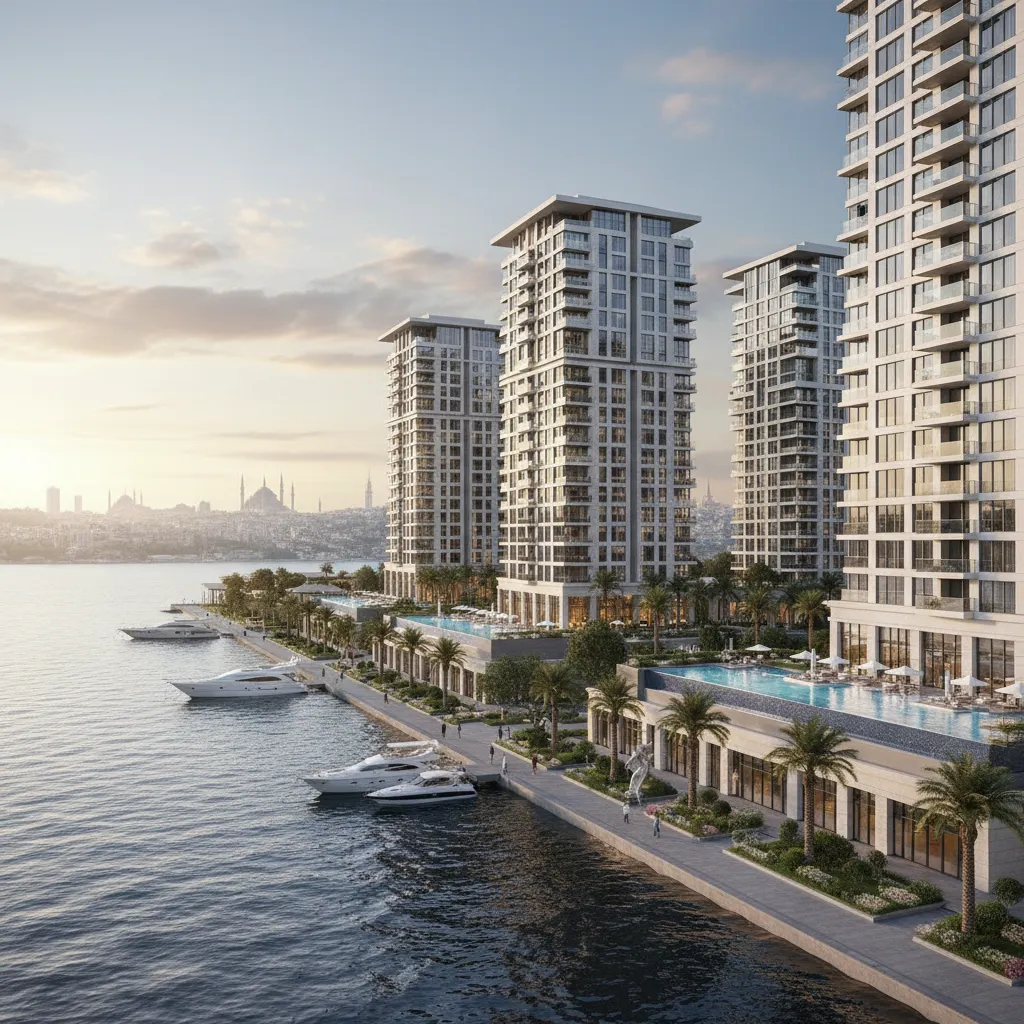 istanbul waterfront luxury buildings