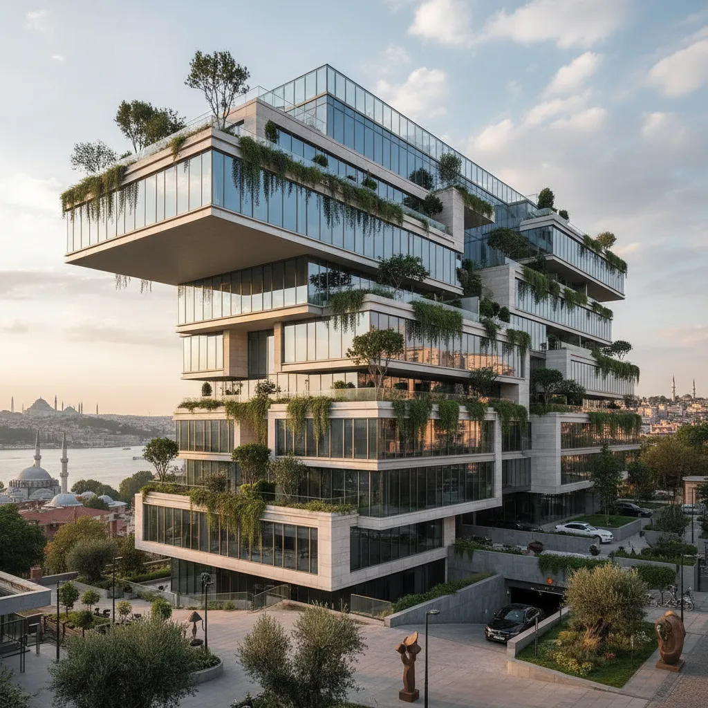 modern istanbul apartment building