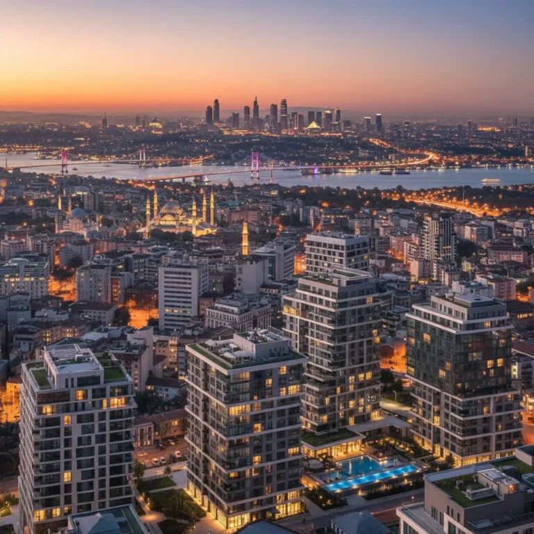 modern istanbul apartments skyline