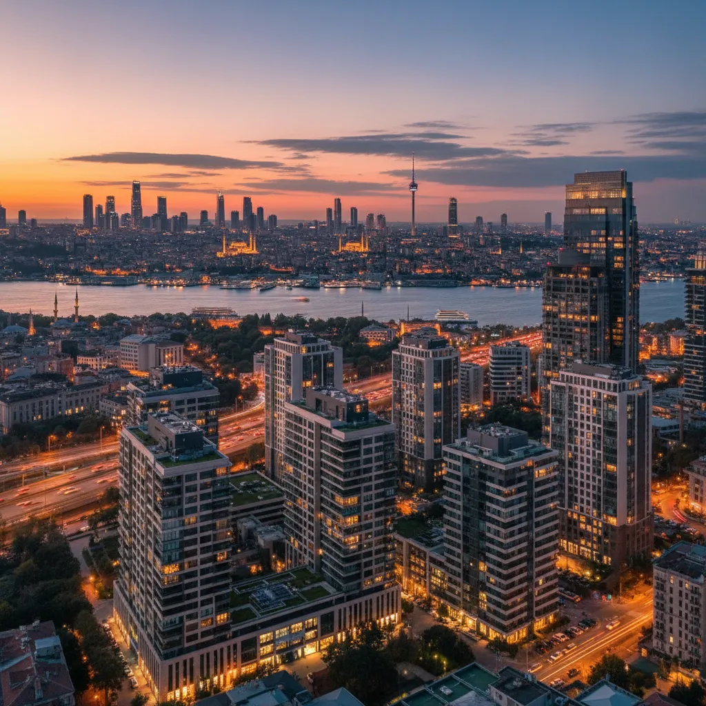 modern istanbul skyline apartments