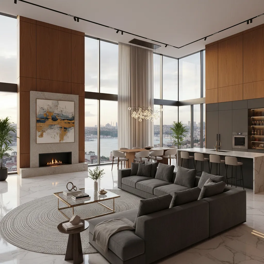 modern luxury apartment interior istanbul