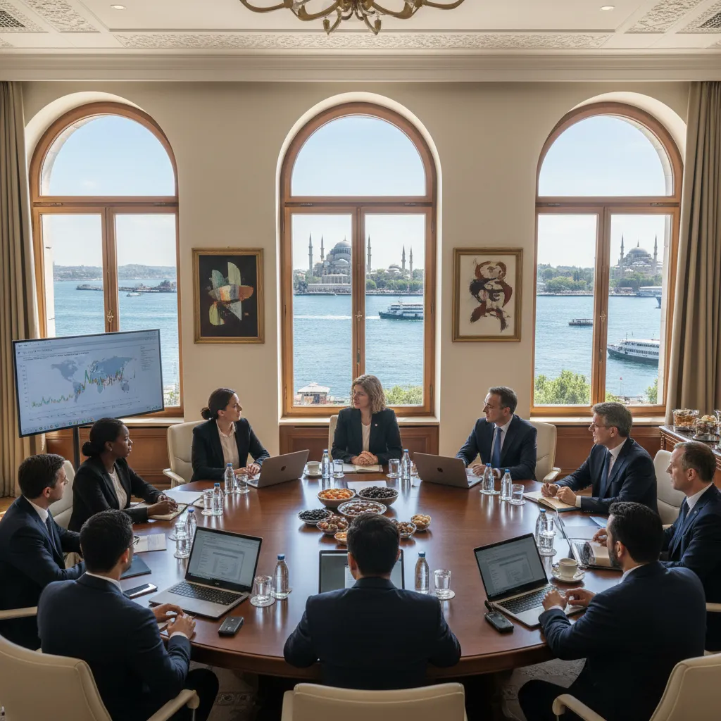 multicultural business meeting istanbul