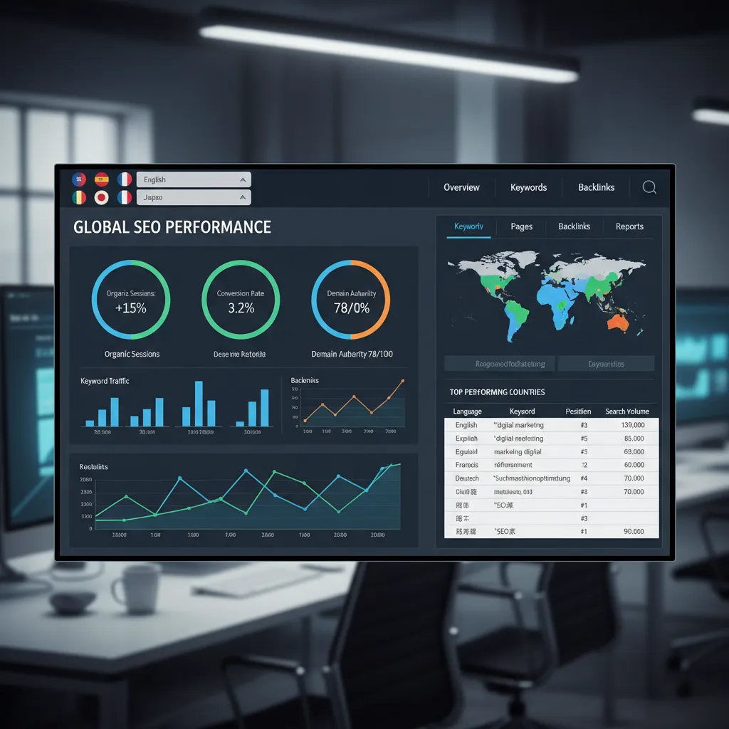 seo analytics dashboard multilingual