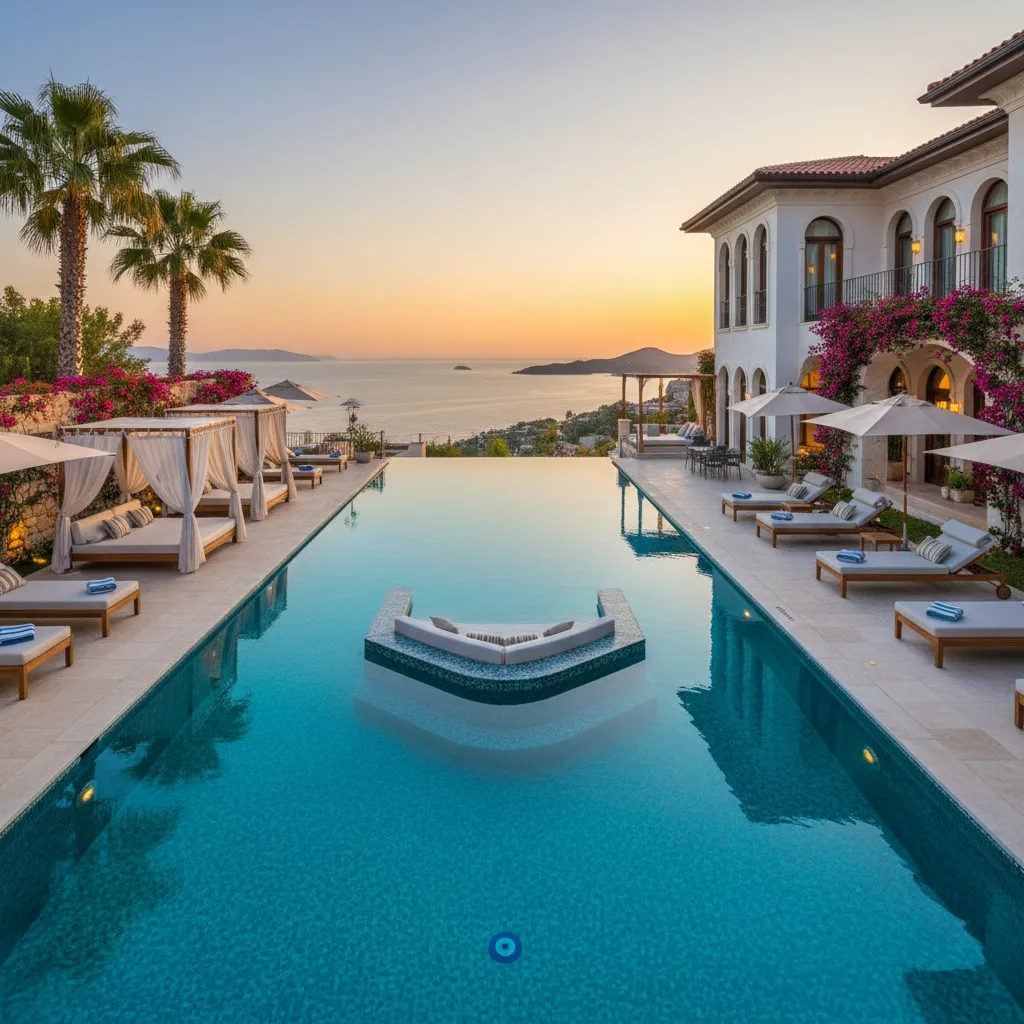 turkish villa swimming pool luxury
