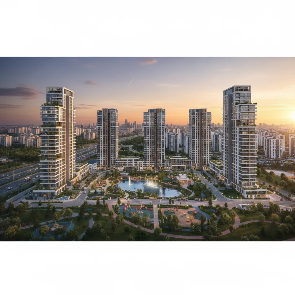 basaksehir modern apartments skyline