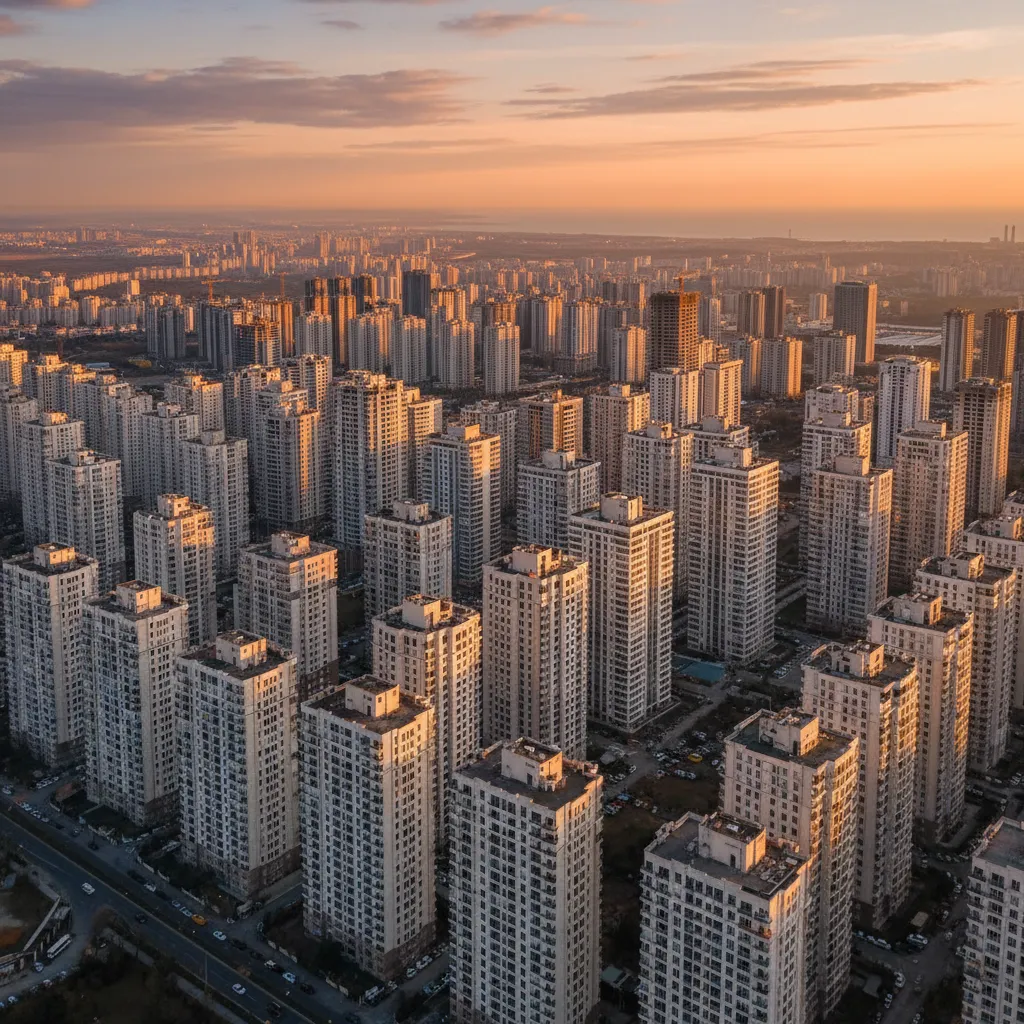 esenyurt apartment buildings skyline