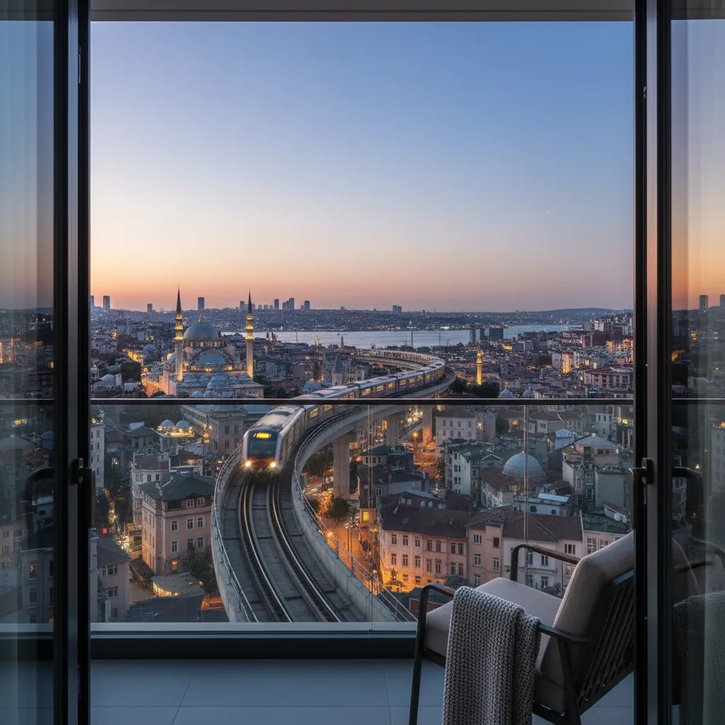 istanbul apartment metro view