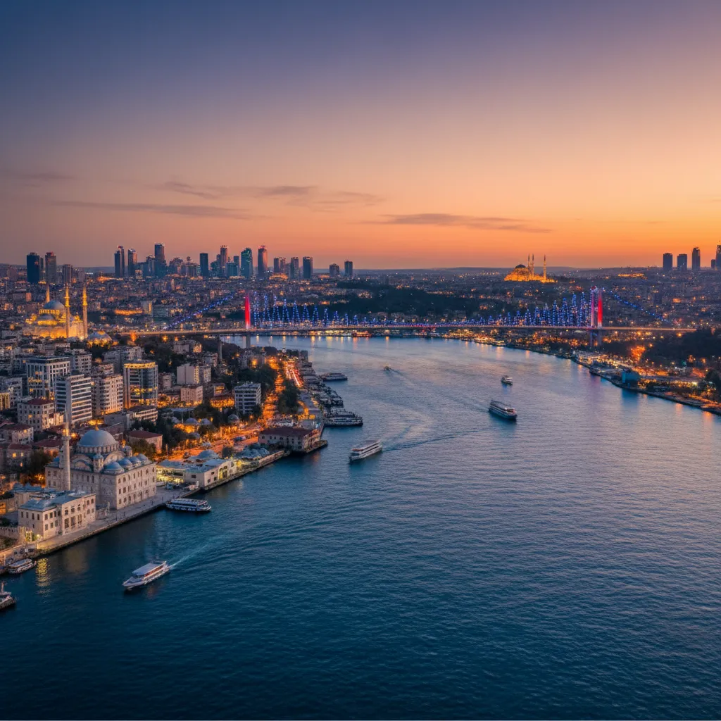 istanbul bosphorus apartments skyline