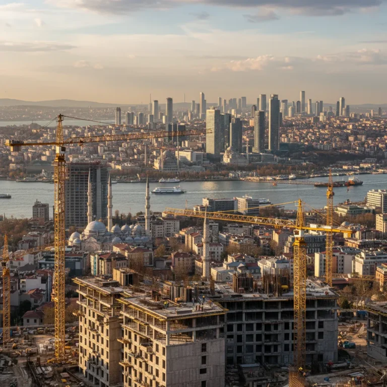 istanbul construction crane development