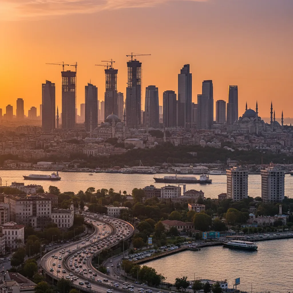 istanbul construction projects skyline
