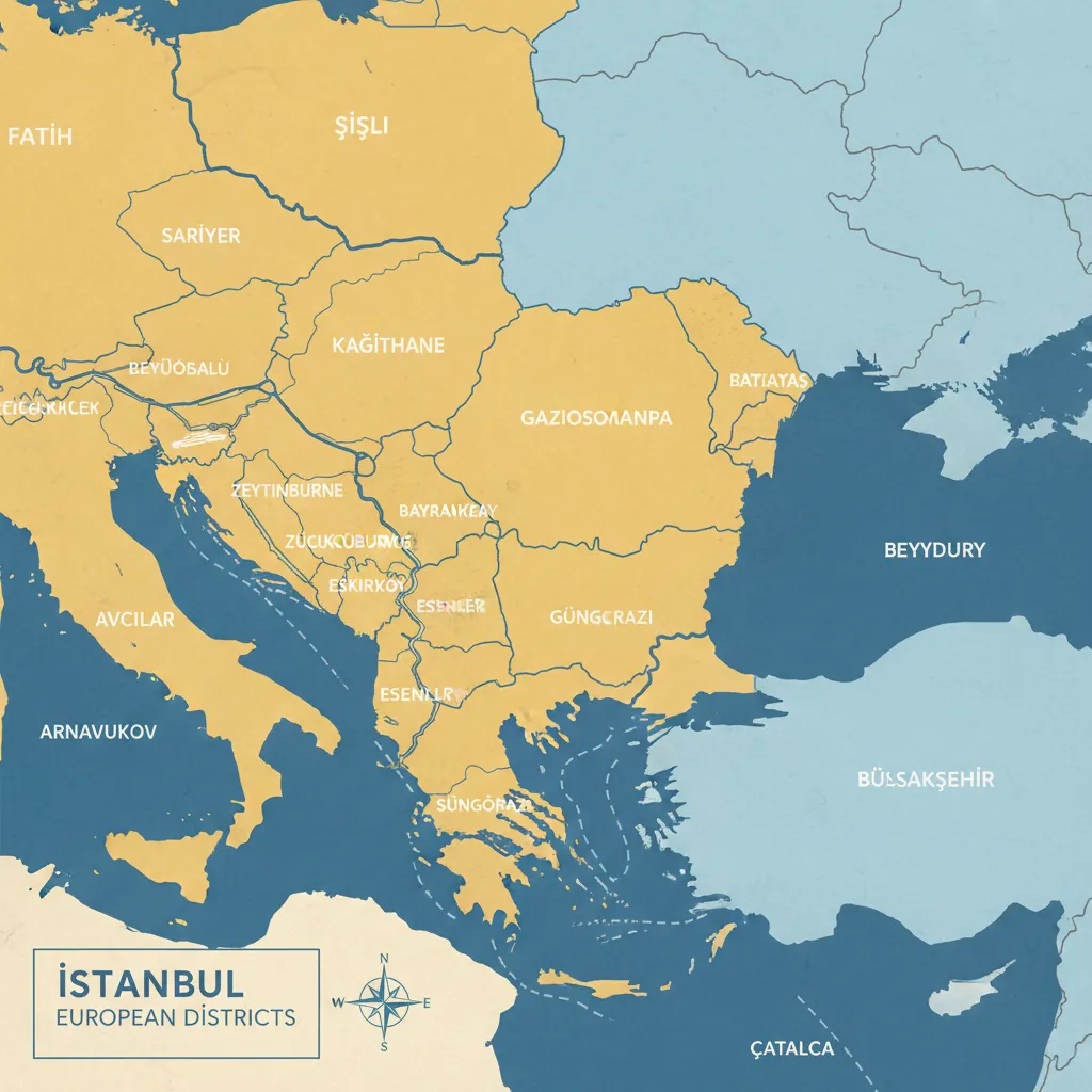 istanbul european districts map
