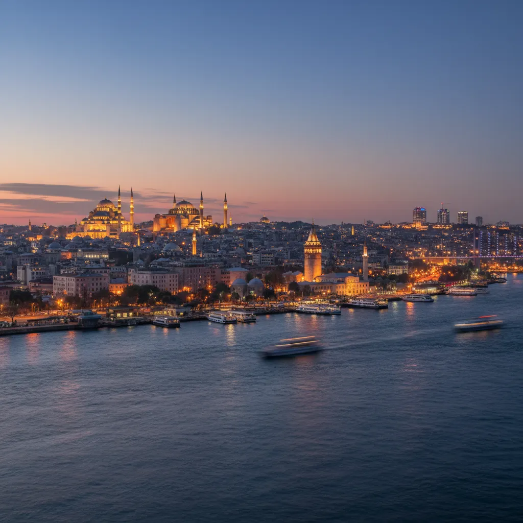 istanbul european side skyline