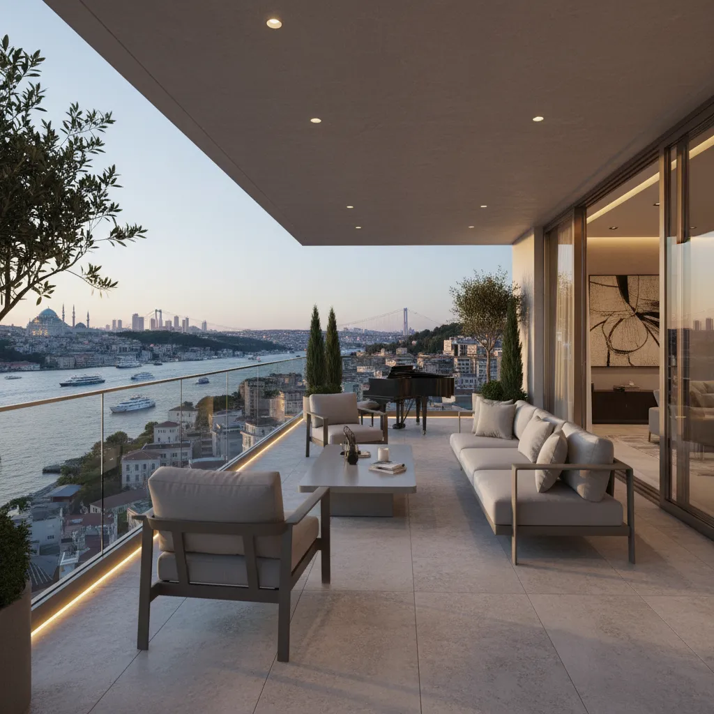 istanbul luxury apartment bosphorus view