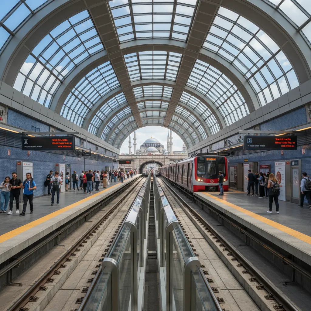 istanbul metro train station