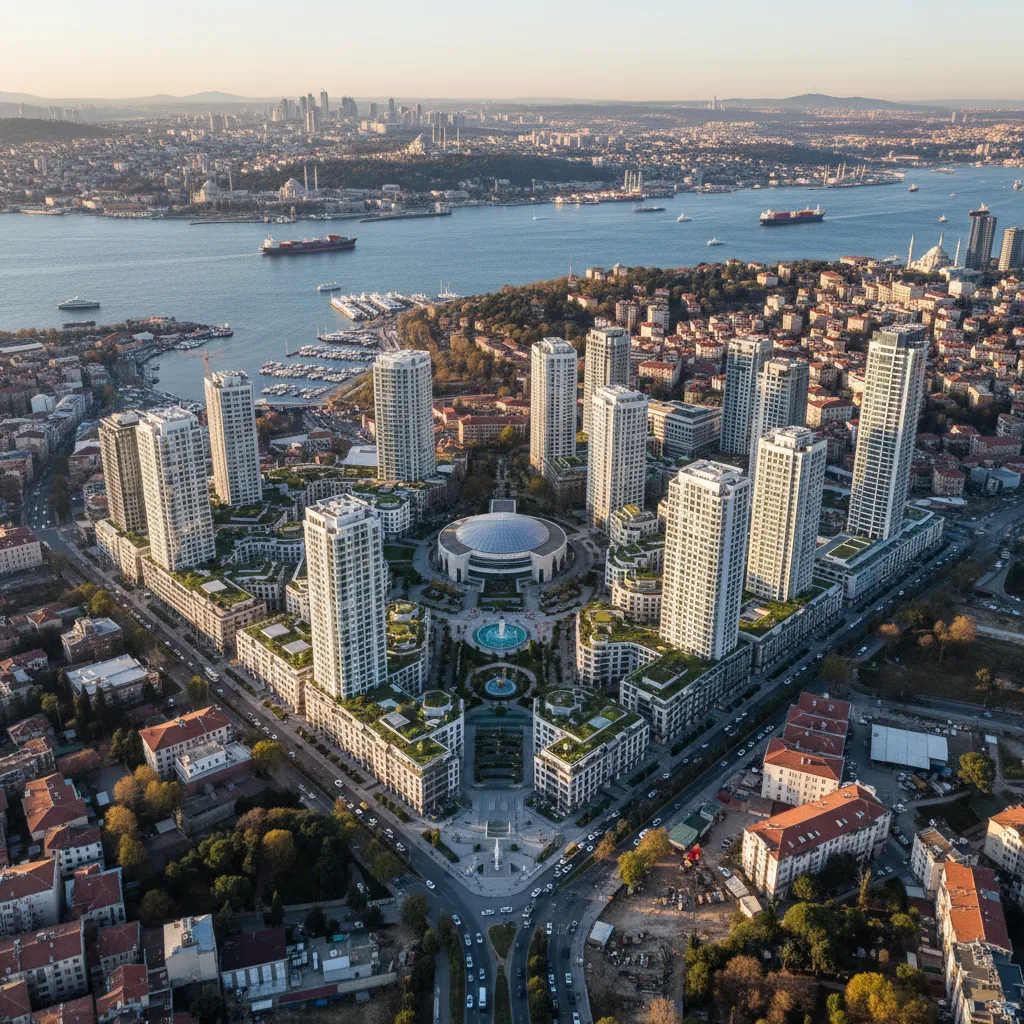 istanbul mixed development project aerial