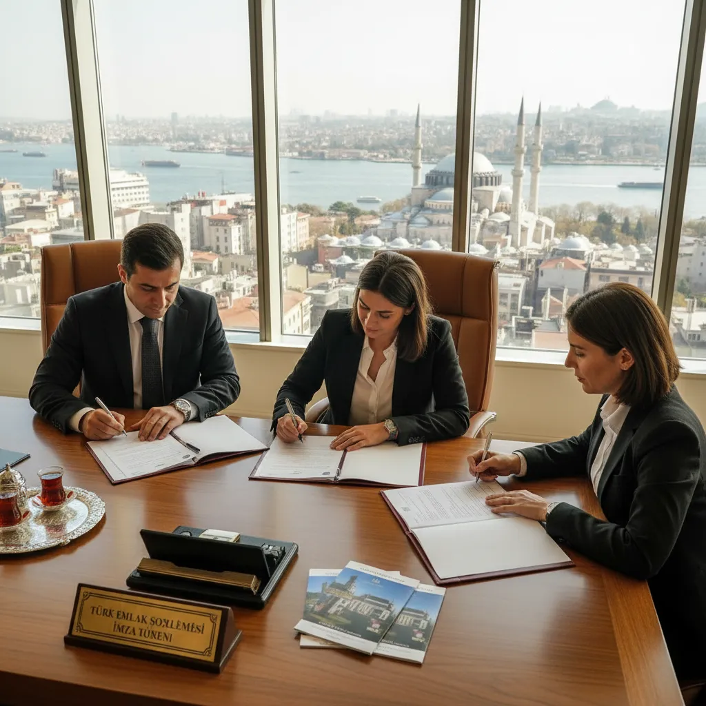 istanbul real estate contracts signing