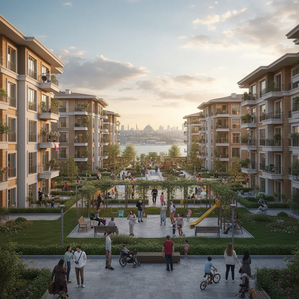 istanbul residential complex families