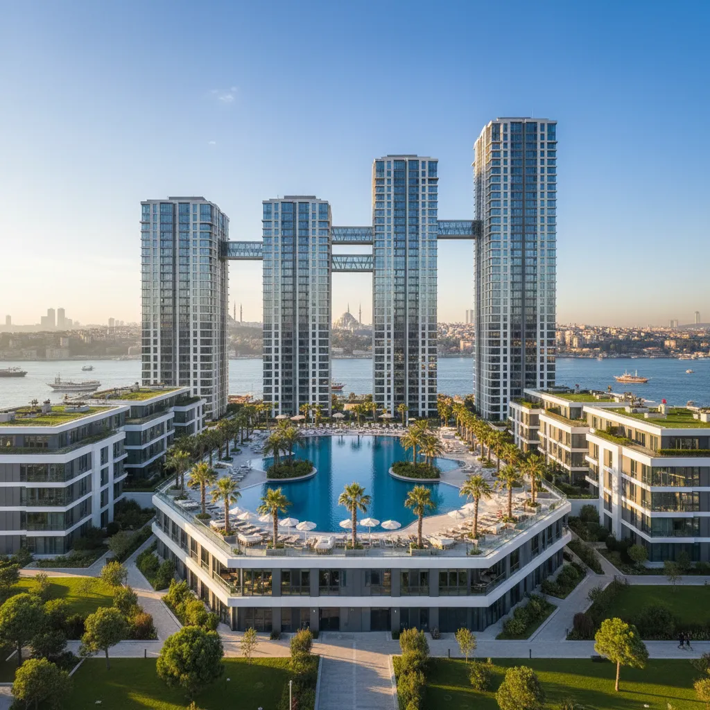 istanbul residential complex pool