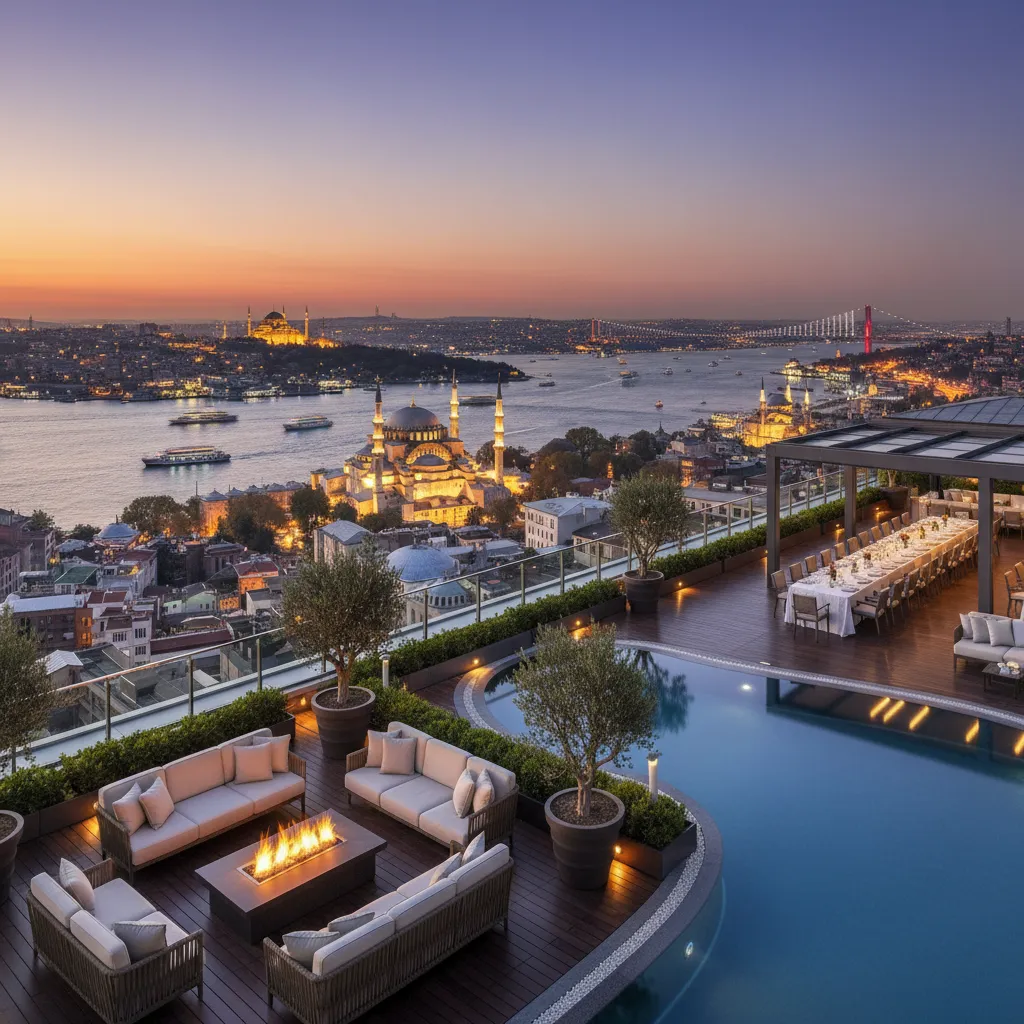 istanbul sea view terrace luxury
