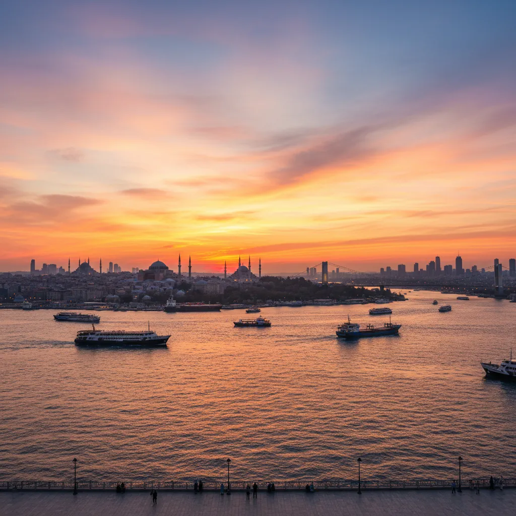 istanbul skyline bosphorus