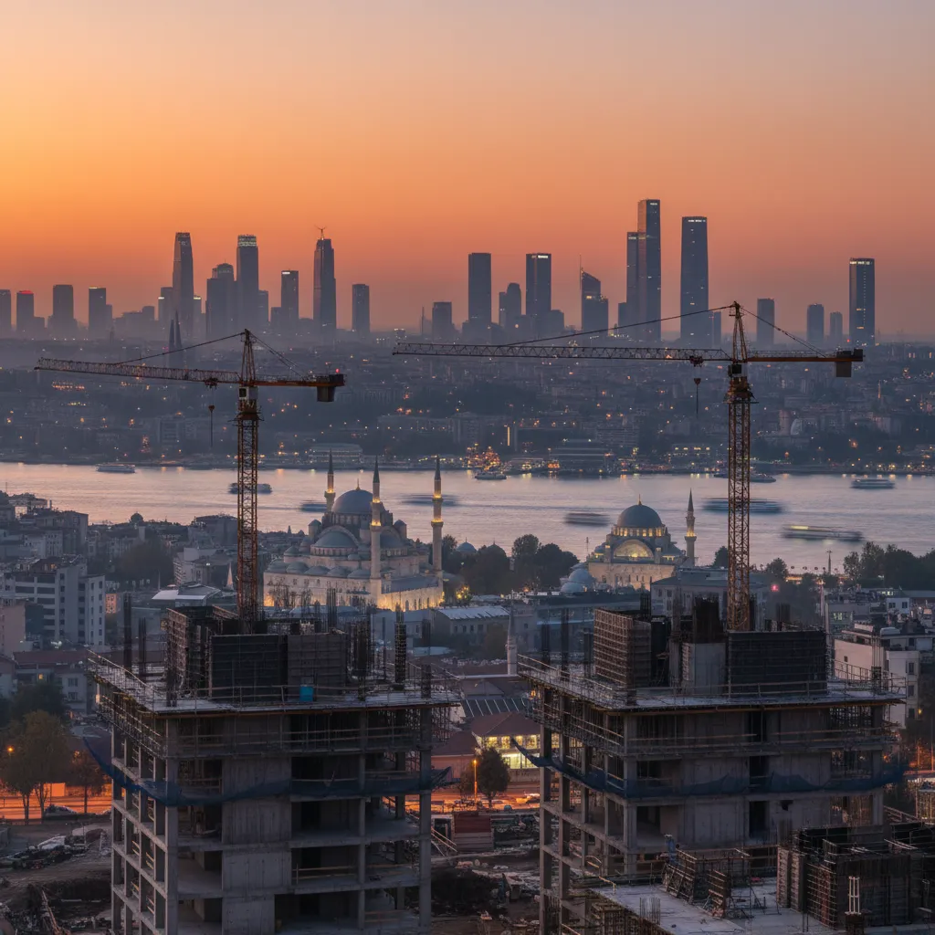 istanbul skyline construction