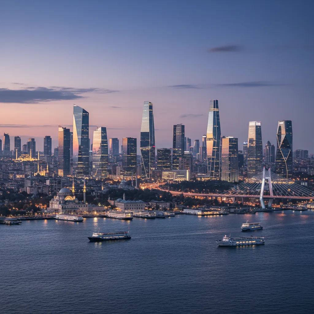 istanbul skyline modern buildings