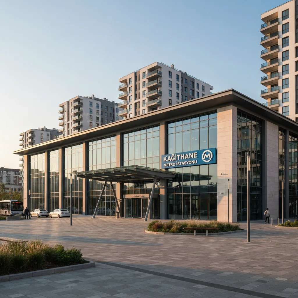 kagithane apartments metro station