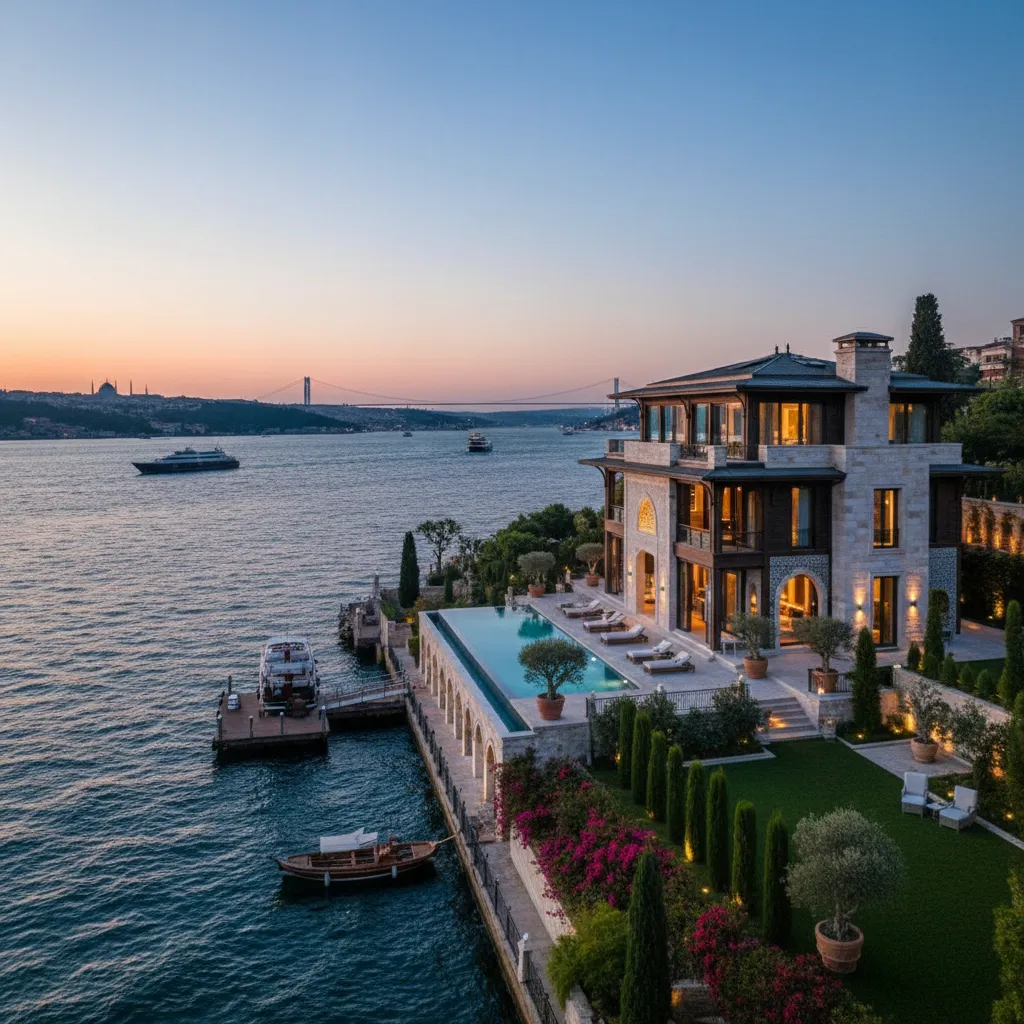 luxury waterfront villa istanbul