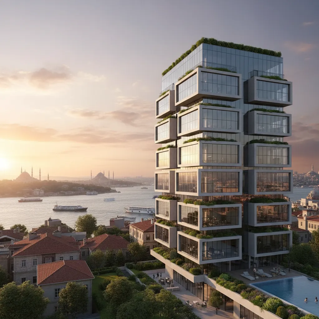 modern apartment building istanbul