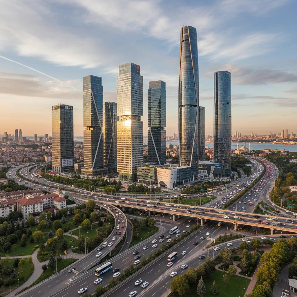 istanbul business district modern