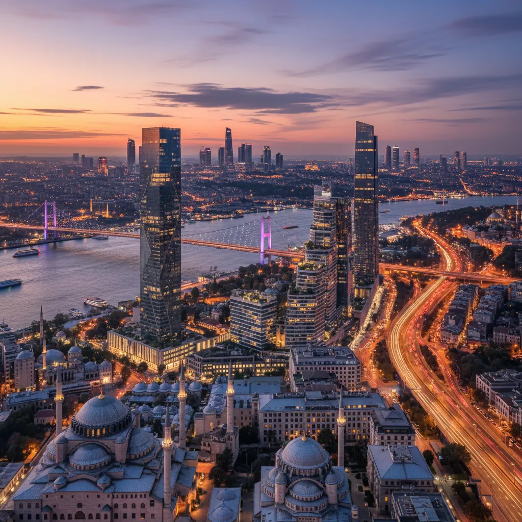 istanbul skyline modern buildings