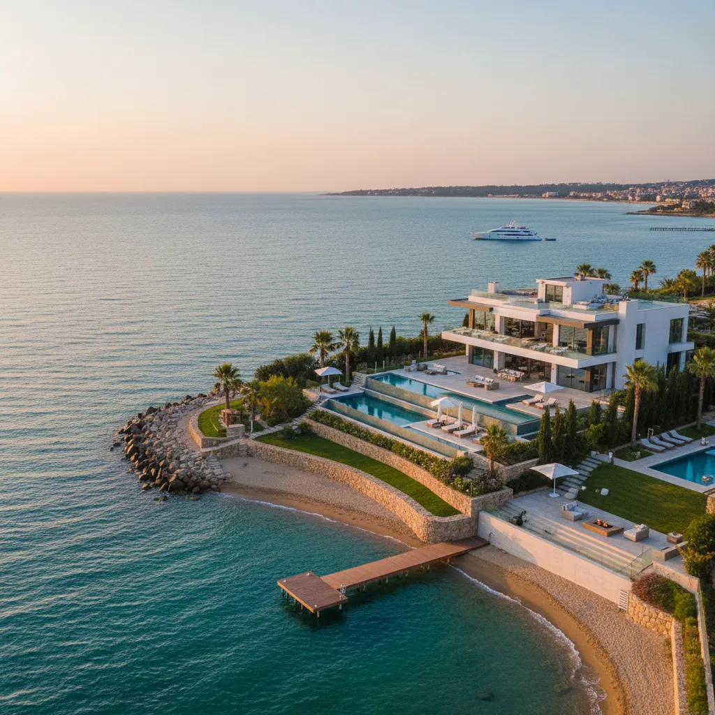 silivri luxury villa coastline