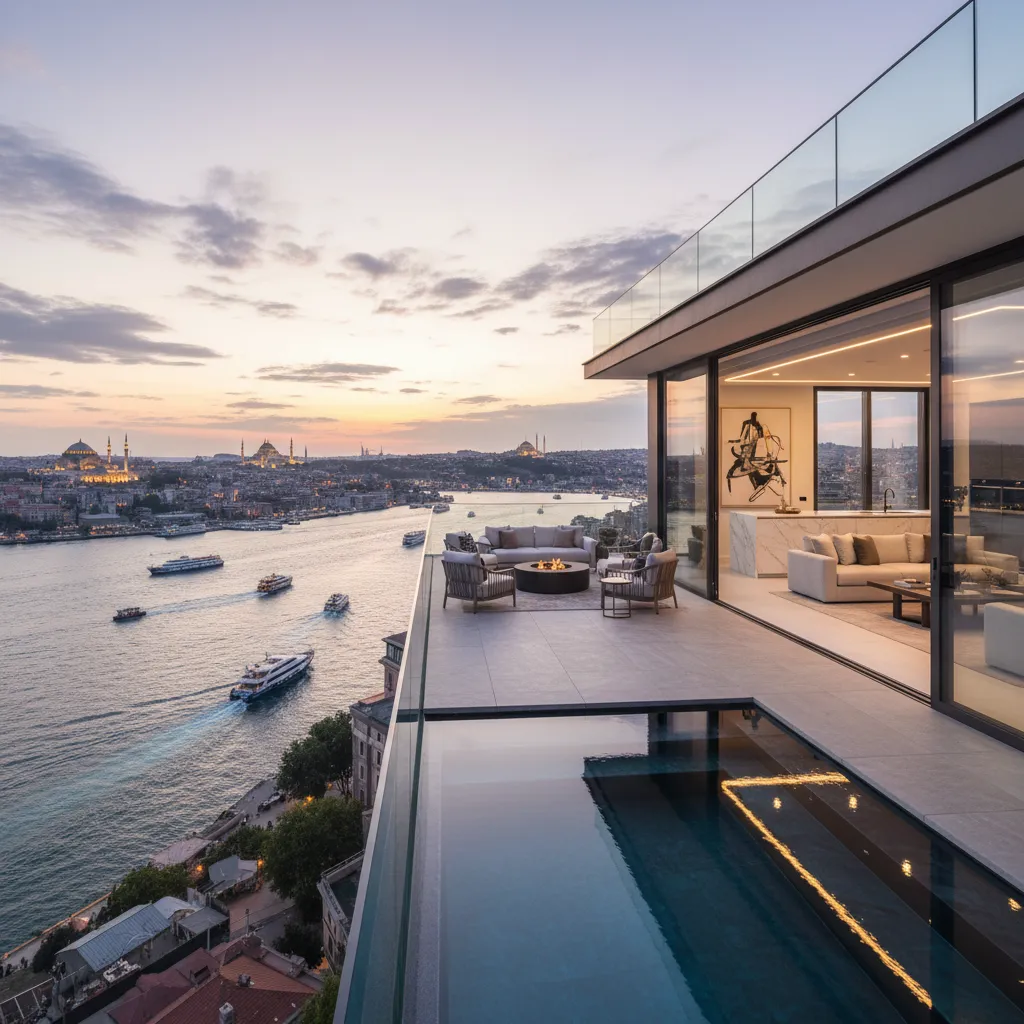 istanbul bosphorus luxury apartment